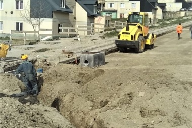 Obras de pluviales en la calle Río Almanza