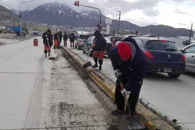 Continúan los trabajos de limpieza en la ciudad