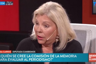 Elisa Carrió: "Me importa un bledo Pérez Esquivel, está senil"