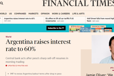 La crisis argentina es noticia mundial