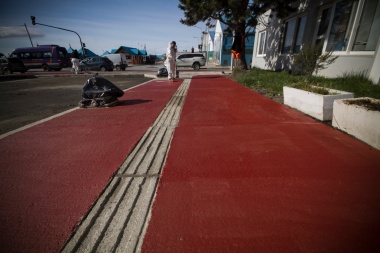 La Municipalidad de Ushuaia trabaja en el circuito céntrico