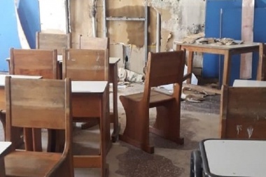 SUTEF denuncia el desastroso estado de las escuelas