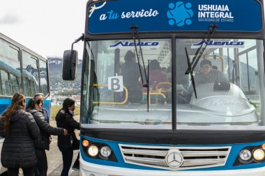Ushuaia refuerza la frecuencia de colectivos para el día de las elecciones