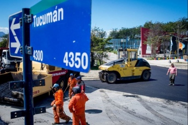 Pavimentación de la calle Tucumán: "Es una obra fundamental", dijo el intendente Vuoto