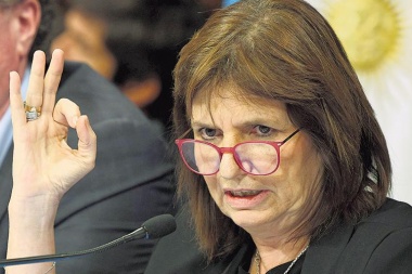 Patricia Bullrich: "Si pasan hambre, tienen los comedores"