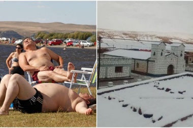 Las 4 razones que explican la ola de calor en Tierra del Fuego y la nieve en Jujuy