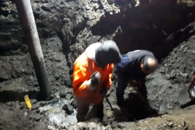 Trabajos en pluviales en proximidades de Bahía Cauquenes