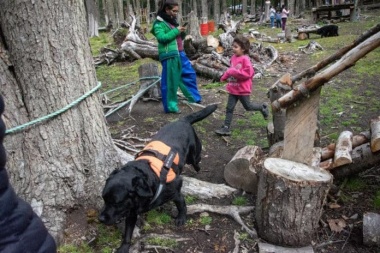 Más de 50 niños, niñas y adolescentes participaron de la colonia con terapia asistidos con perros