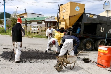 Reparación de calles con aditivos para bajas temperaturas