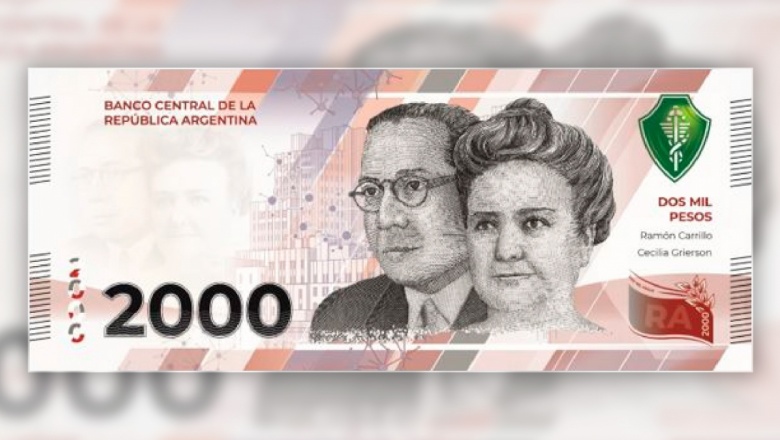 El Banco Central puso en circulación el billete conmemorativo de 2000 pesos