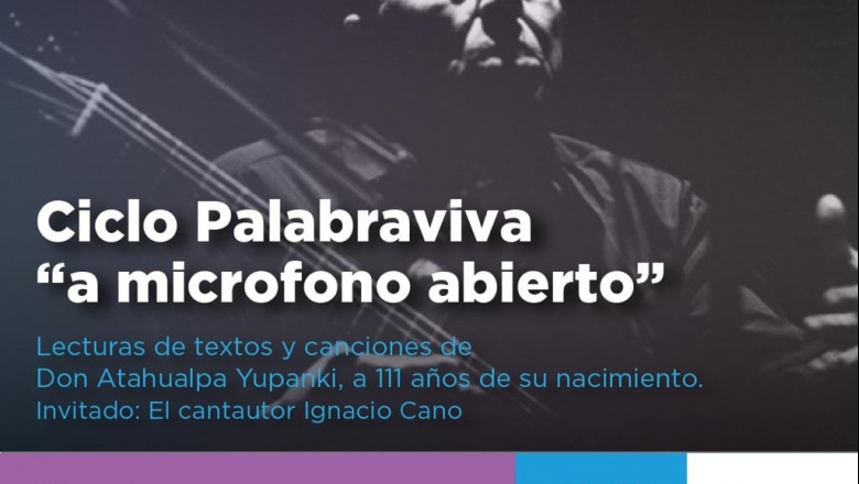 Palabraviva e Ignacio Cano rendirán homenaje a Atahualpa Yupanki