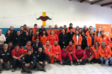 Defensa Civil de las tres ciudades de Tierra del Fuego y Protección Civil provincial se capacitan en la prevención de catástrofes