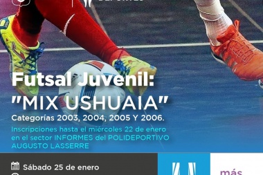 Se viene el torneo de futsal juvenil del Ushuaia Mix