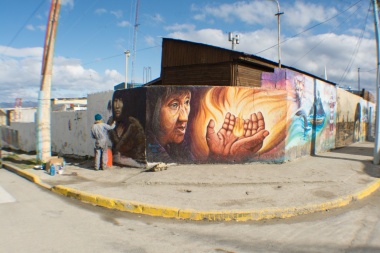 Ushuaia prepara el recorrido de murales sobre Pueblos Originarios