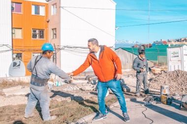 Vuoto recorrió los avances de obras en la ciudad de Ushuaia