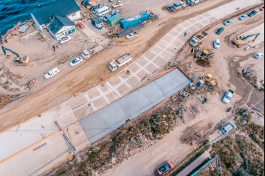 La obra de construcción y ampliación de la avenida Perito Moreno continúa avanzando