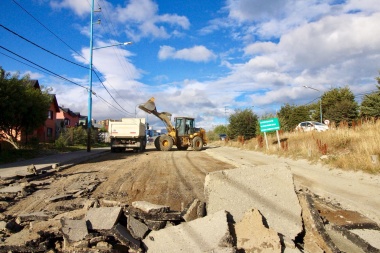 Comenzaron los trabajos en calle "De la Estancia"