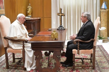 Fernández: "El Papa me expresó su idea de apoyarnos en todo lo que pueda"