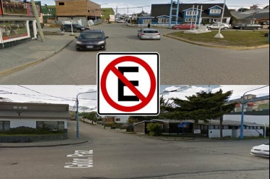 Prohíben el estacionamiento sobre calle Onas entre Gobernador Paz y Magallanes