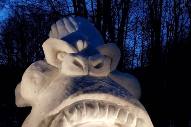 Festival de Esculturas de Nieve en el Centro invernal Haruwen.