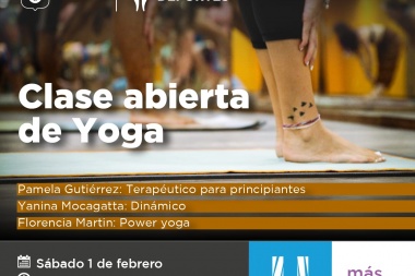 La Municipalidad invita a participar de las clases abiertas de Yoga