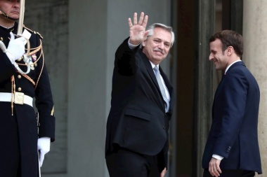Macron le prometió a Alberto que lo ayudará en la negociación con el Fondo