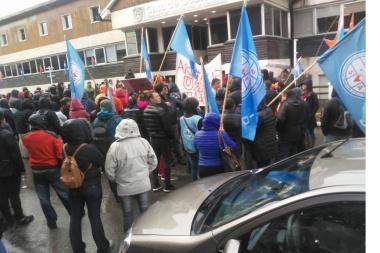 Manifestación estatal contra Melella