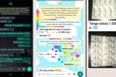 Advierten sobre el robo de cuentas de WhatsApp y la nueva estafa del dólar "cara grande"