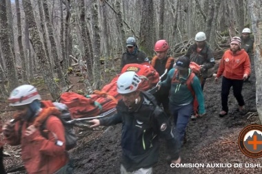 Doble rescate en el sendero a Laguna Esmeralda