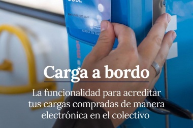 UISE incorpora la tecnología de Carga a Bordo en los colectivos de Ushuaia